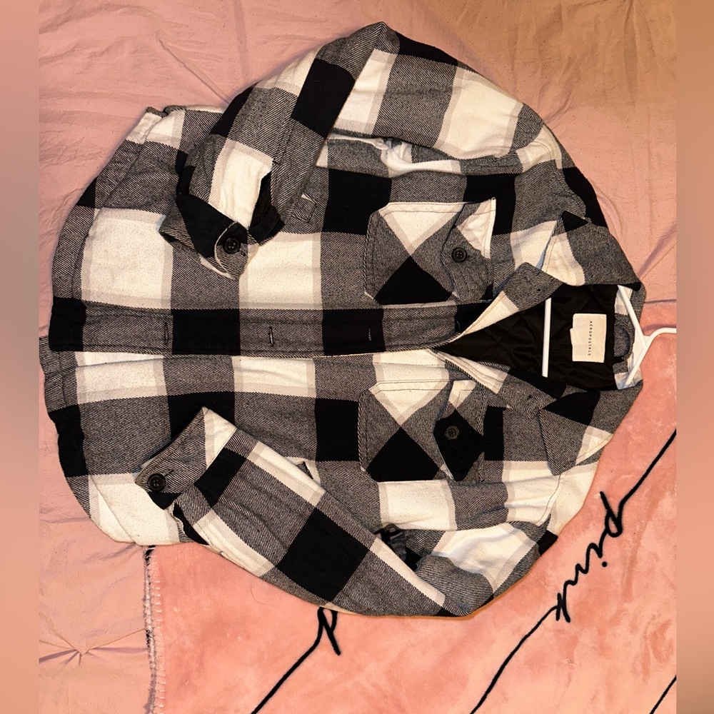 Plaid insulated jacket